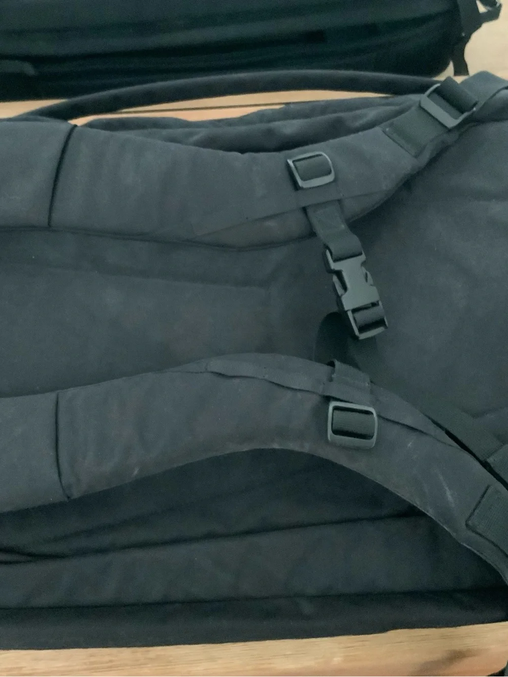 Men's Black Padded Backpack - Everyday Travel Pack